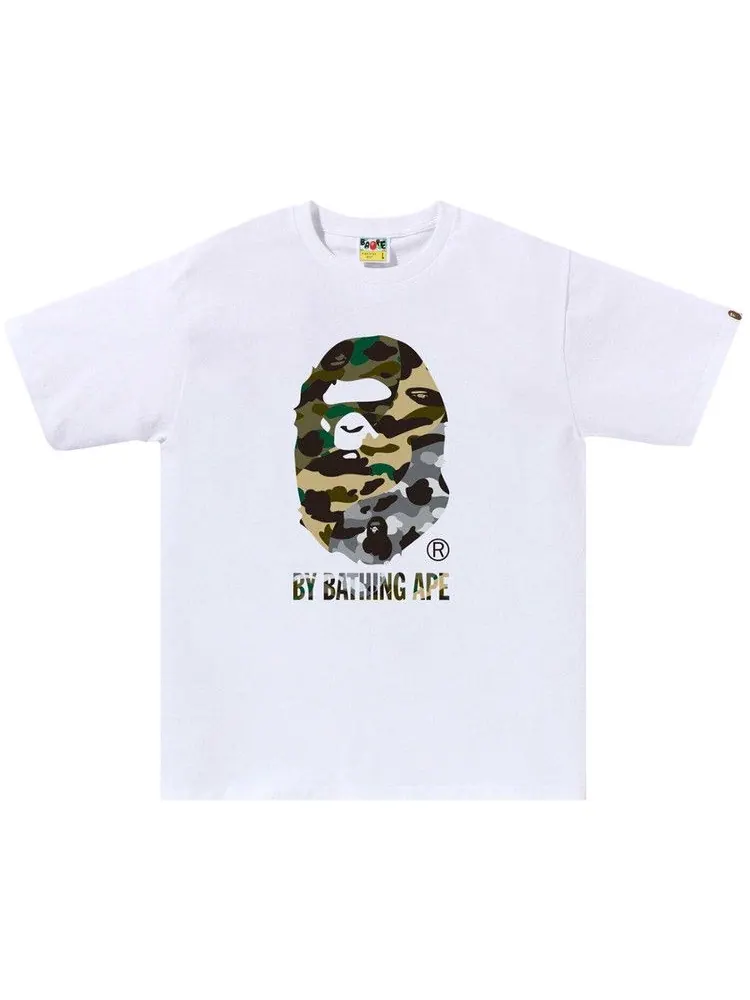 Футболка BAPE 1st Camo Crazy By Bathing Ape Tee — изображение 1 из 1, белый