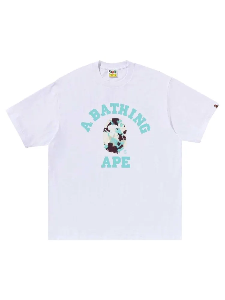 Футболка BAPE Map Camo College Relaxed Fit Tee — изображение 1 из 1, белый