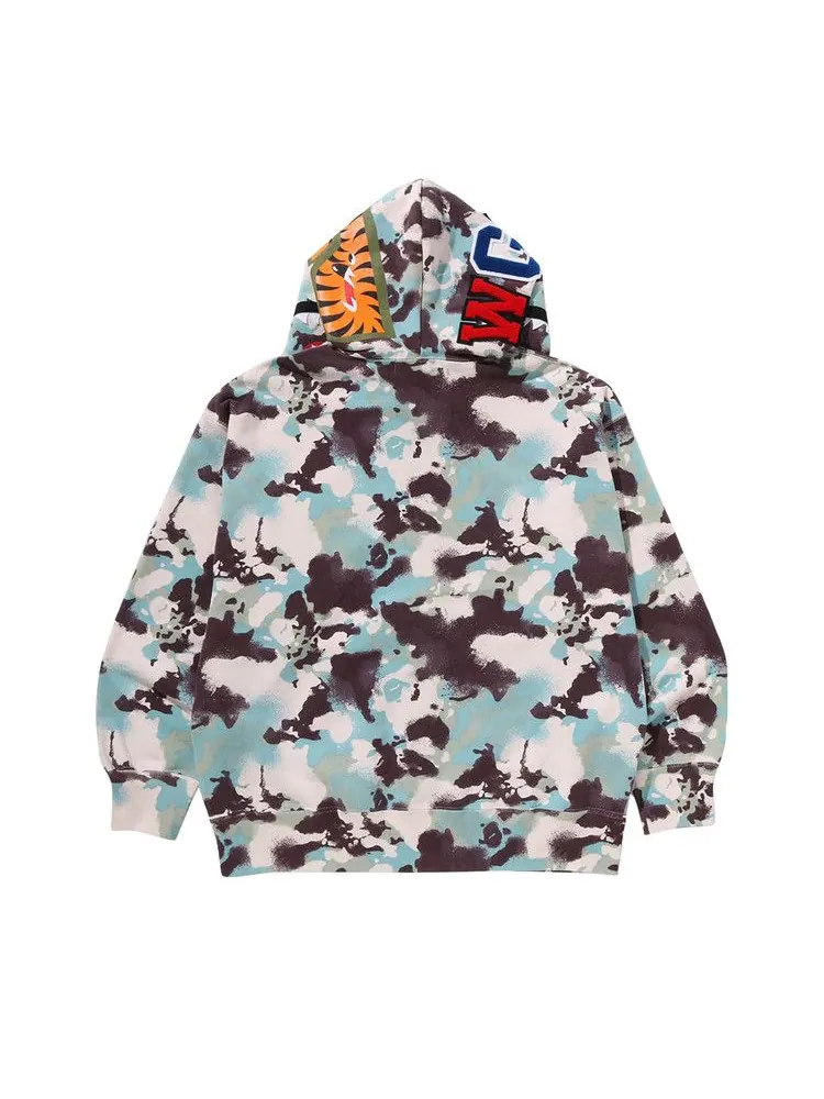 Худи BAPE Map Camo Shark Relaxed Fit Full Zip Hoodie — изображение 2 из 2, мульти