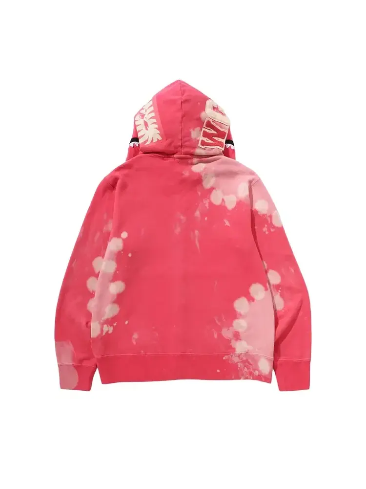 Худи на молнии BAPE Hand Dye Shark — изображение 2 из 2, красный