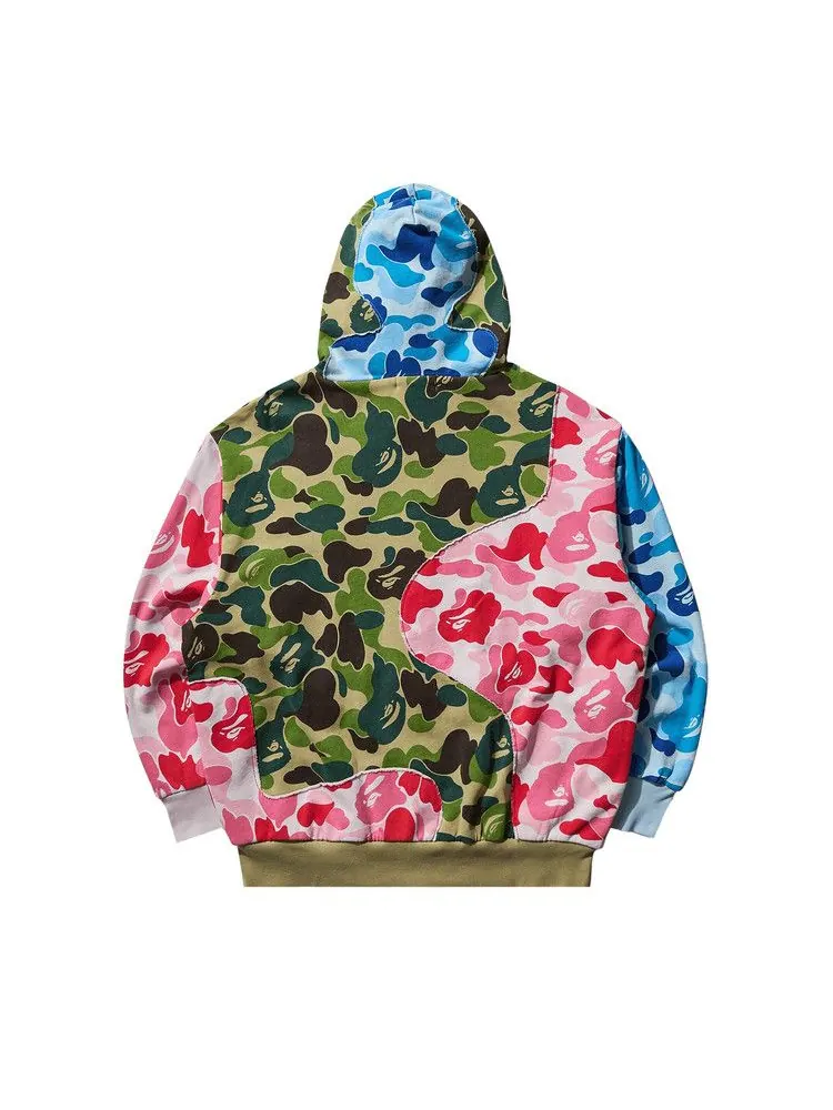 Худи BAPE ABC Camo Patchwork Relaxed Fit Zip Hoodie — изображение 2 из 2, мульти