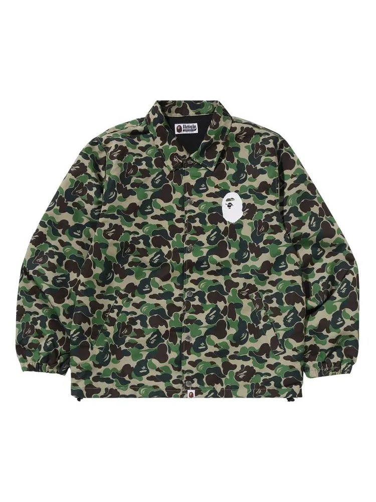 Куртка BAPE ABC Camo NYC Logo Coach Jacket — изображение 1 из 3, зеленый