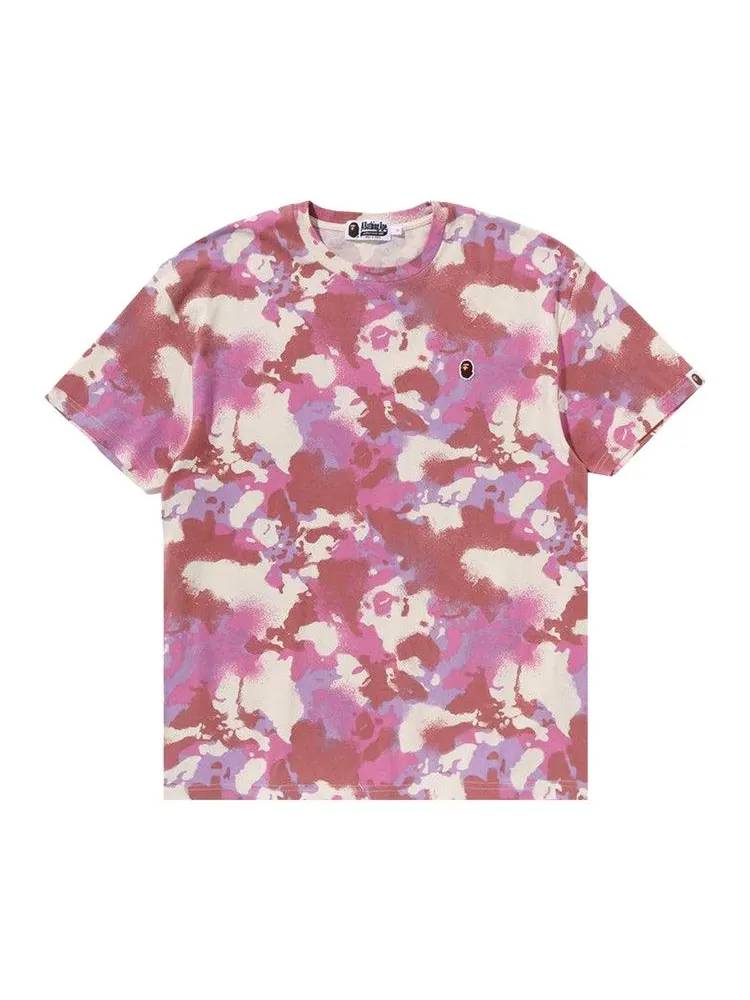 Футболка BAPE Map Camo Oversized Tee — изображение 1 из 1, розовый