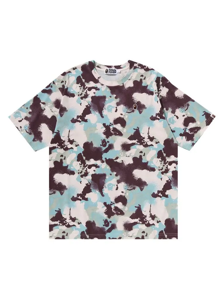 Футболка BAPE Map Camo Ape Head One Point Tee — изображение 1 из 1, мульти