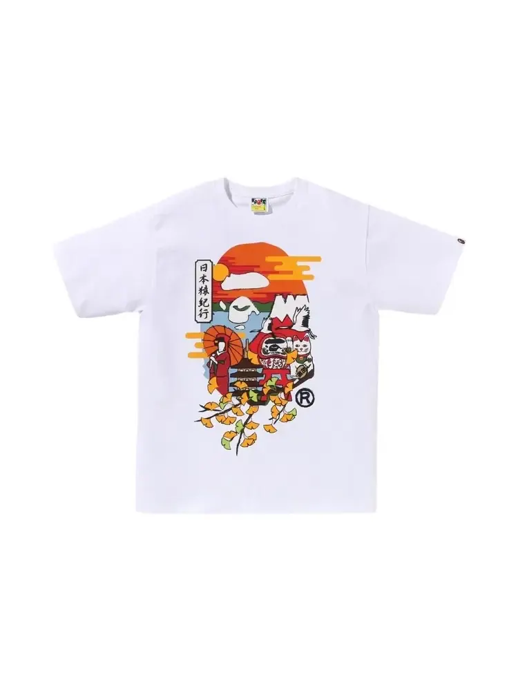 Футболка BAPE Japan Culture Autumn Ape Head Tee — изображение 1 из 1, белый