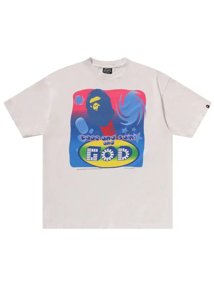 Футболка BAPE x SAINT Mxxxxxx God Tee Mens — изображение 1 из 2, белый