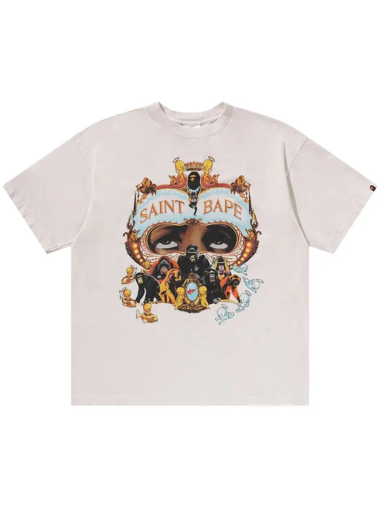Футболка BAPE x SAINT Mxxxxxx Generation Tee — изображение 1 из 2, белый
