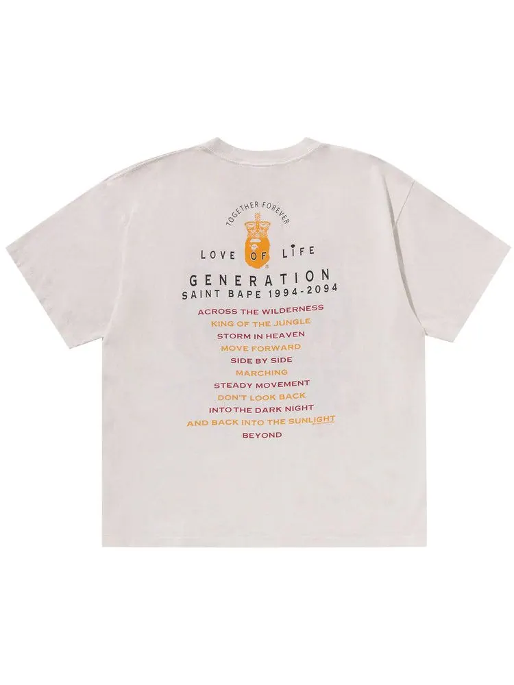 Футболка BAPE x SAINT Mxxxxxx Generation Tee — изображение 2 из 2, белый