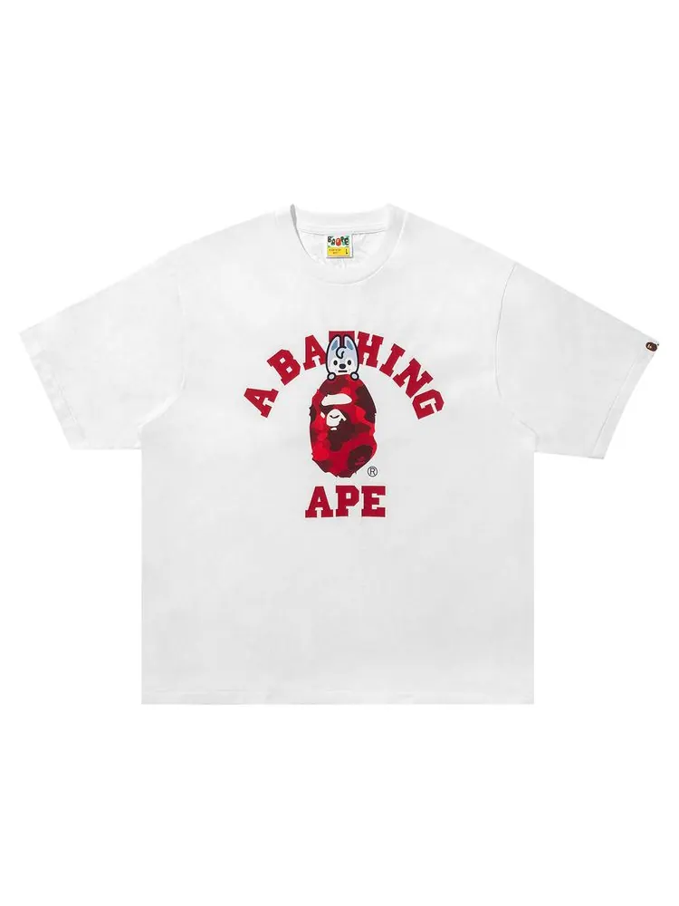 Футболка BAPE x Stray Kids Wolf Chan College Tee — изображение 1 из 1, белый