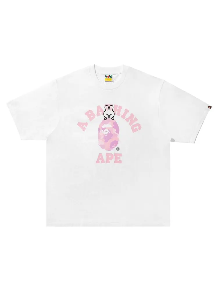 Футболка BAPE x Stray Kids Leebit College Tee — изображение 1 из 1, белый