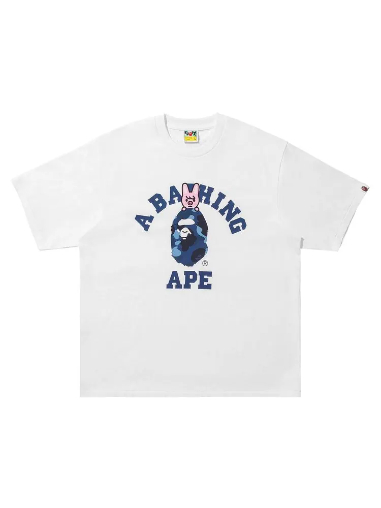 Футболка BAPE x Stray Kids Dwaekki College Tee — изображение 1 из 1, белый