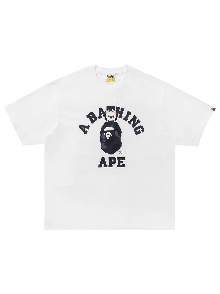 Футболка BAPE x Stray Kids Jiniret College Tee — изображение 1 из 1, белый