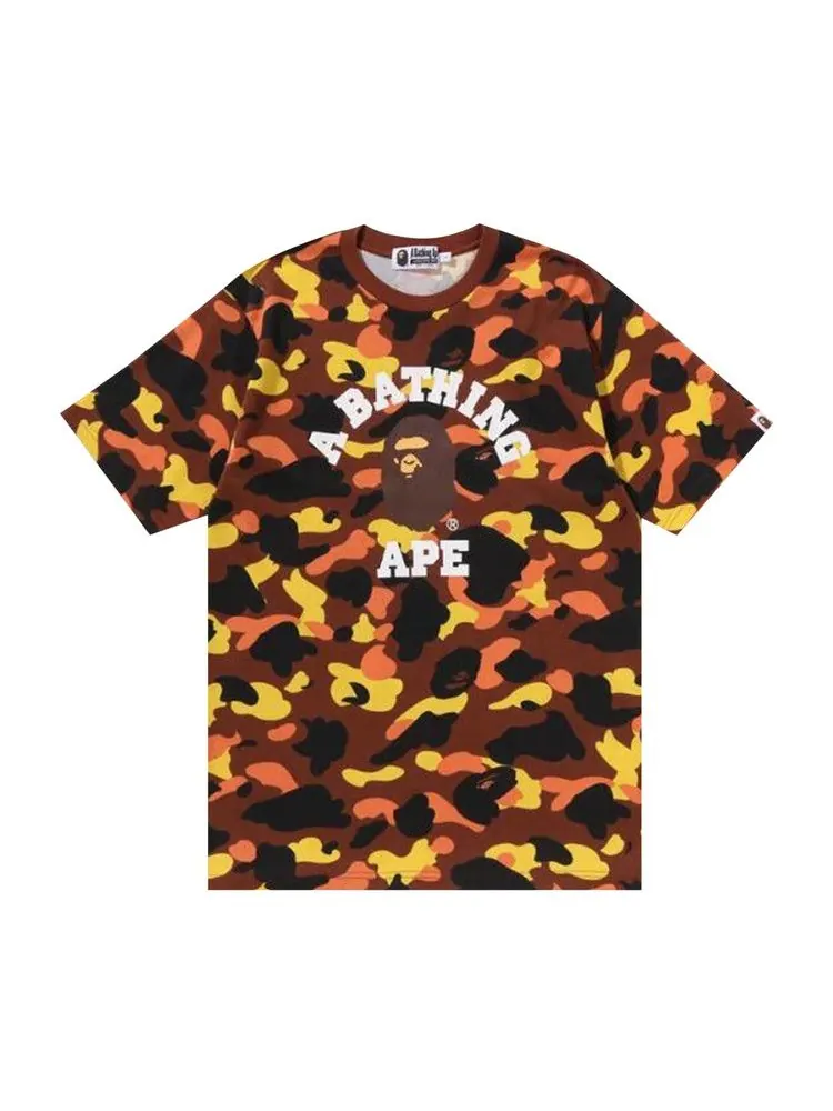 Футболка BAPE 1st Camo College Tee — изображение 1 из 2, оранжевый