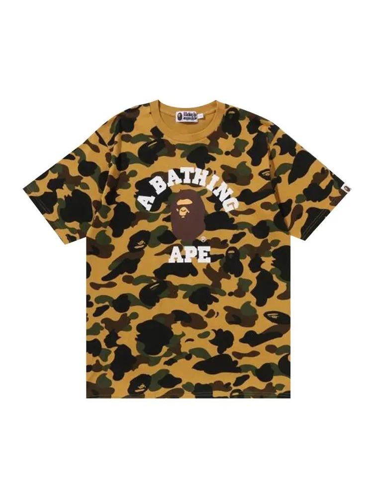 Футболка BAPE 1st Camo College Tee — изображение 1 из 2, желтый