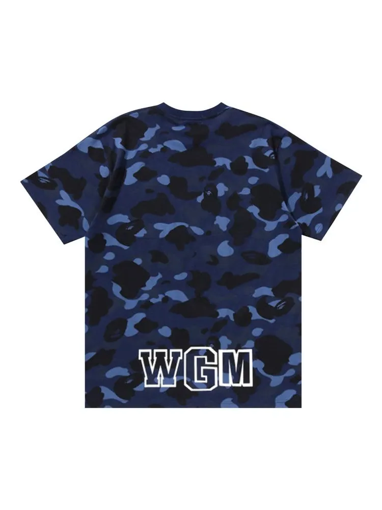 Футболка BAPE Color Camo Shark Tee 'Navy' — изображение 2 из 2, синий