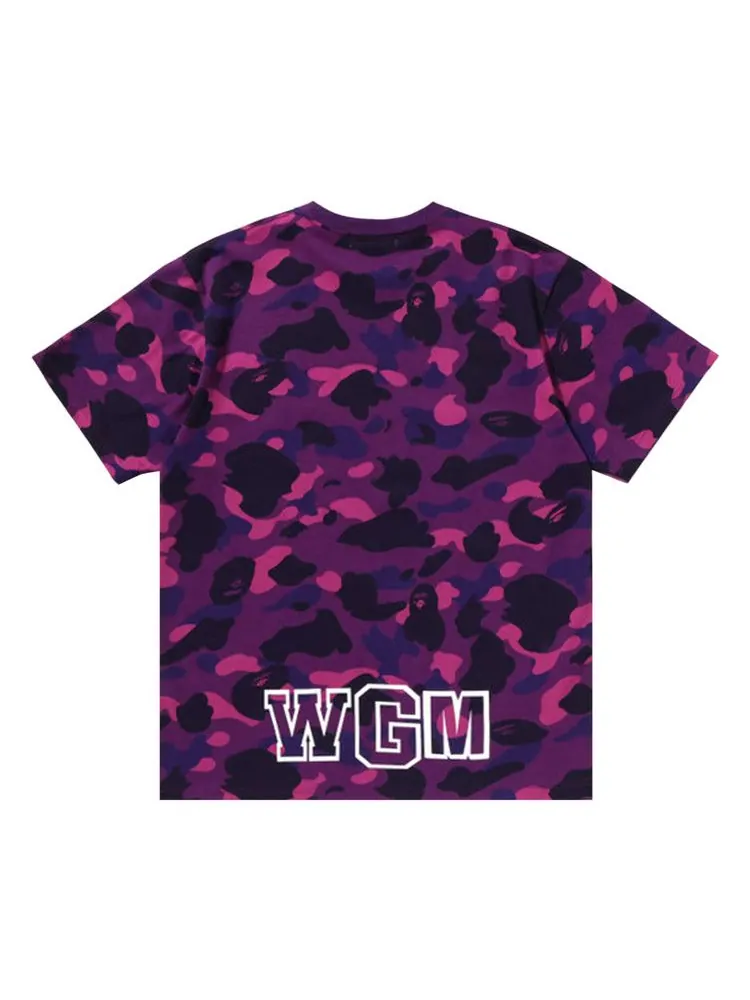 Футболка BAPE Color Camo Shark Tee 'Purple' — изображение 2 из 2, фиолетовый