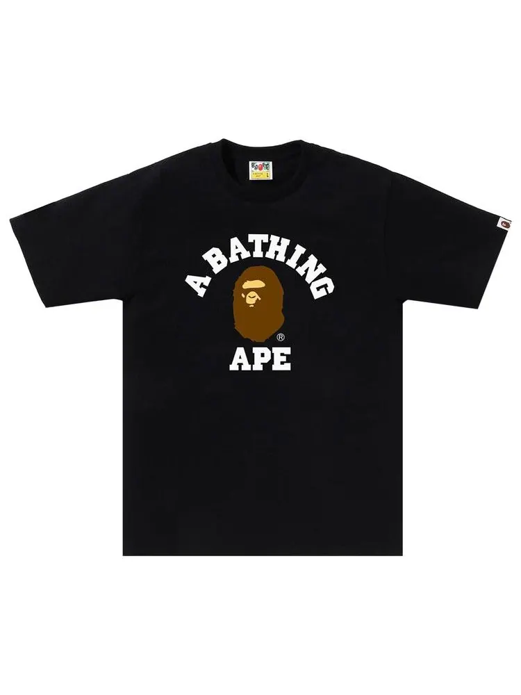 Футболка BAPE College Tee — изображение 1 из 2, черный