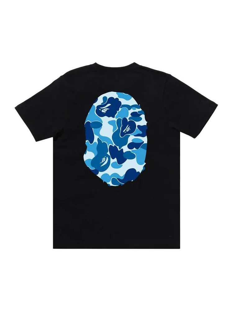 Футболка BAPE ABC Camo Big Ape Head Tee — изображение 2 из 2, черный/синий