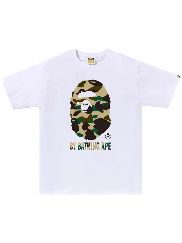 Футболка BAPE 1st Camo By Bathing Ape Tee — изображение 1 из 1, белый/желтый
