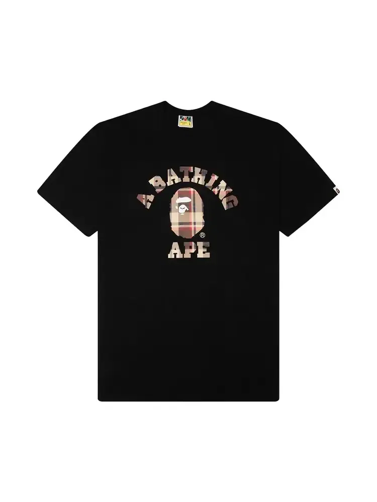 Футболка BAPE Check By Bathing Ape — изображение 1 из 1, черный