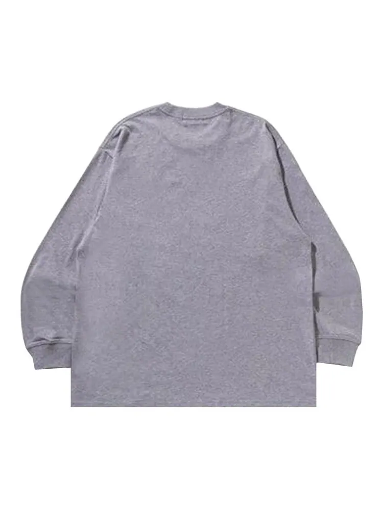 Футболка BAPE Wild Leopard Pattern Relaxed Fit Long-Sleeve Tee — изображение 2 из 2, серый
