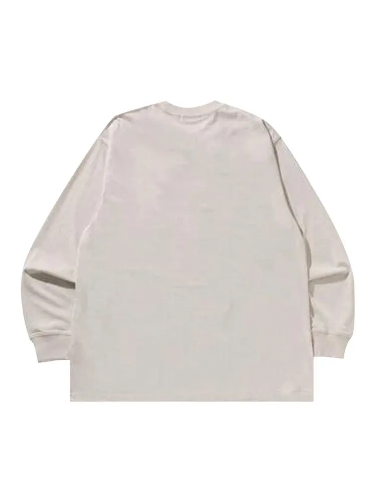 Футболка BAPE Wild Leopard Pattern Relaxed Fit Long-Sleeve Tee — изображение 2 из 2, белый
