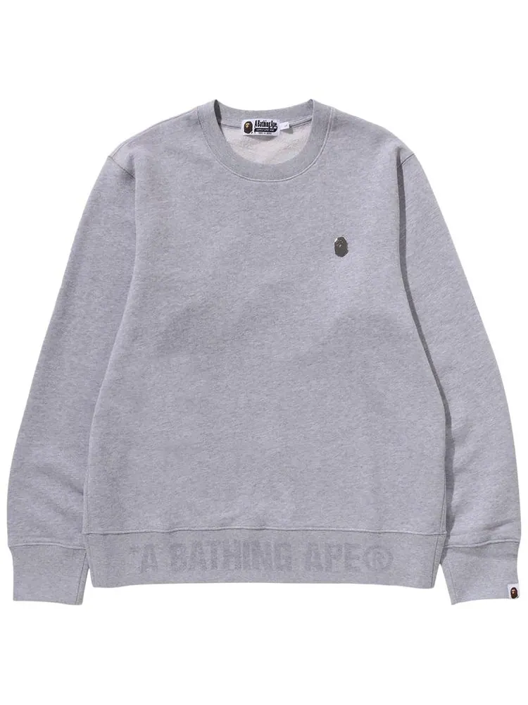 Свитшот BAPE One Point Crewneck — изображение 1 из 1, серый