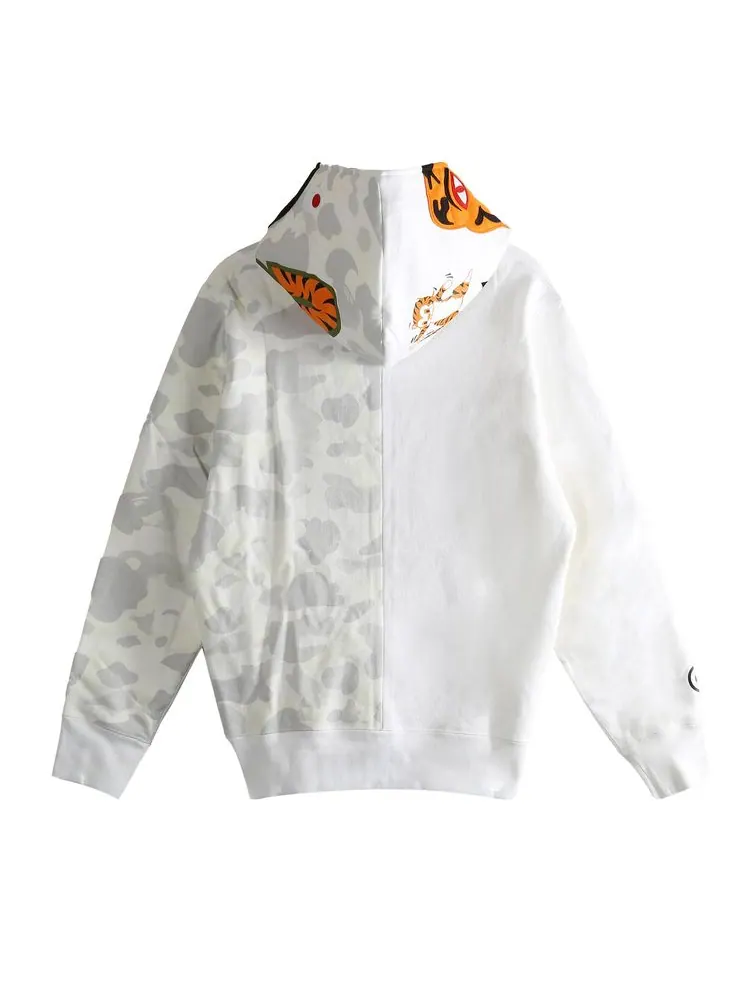 Худи BAPE City Camo Tiger Shark на молнии — изображение 2 из 2, белый