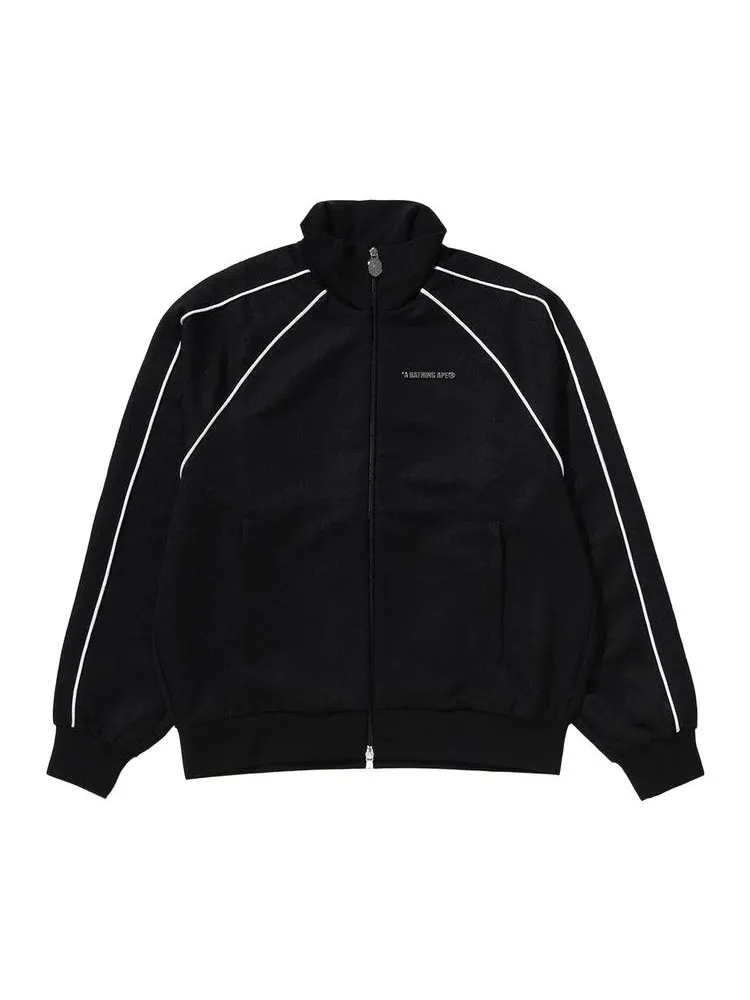 Спортивная куртка BAPE Line Camo Jacquard Metal Logo Relaxed Fit Track Jacket — изображение 1 из 1, черный