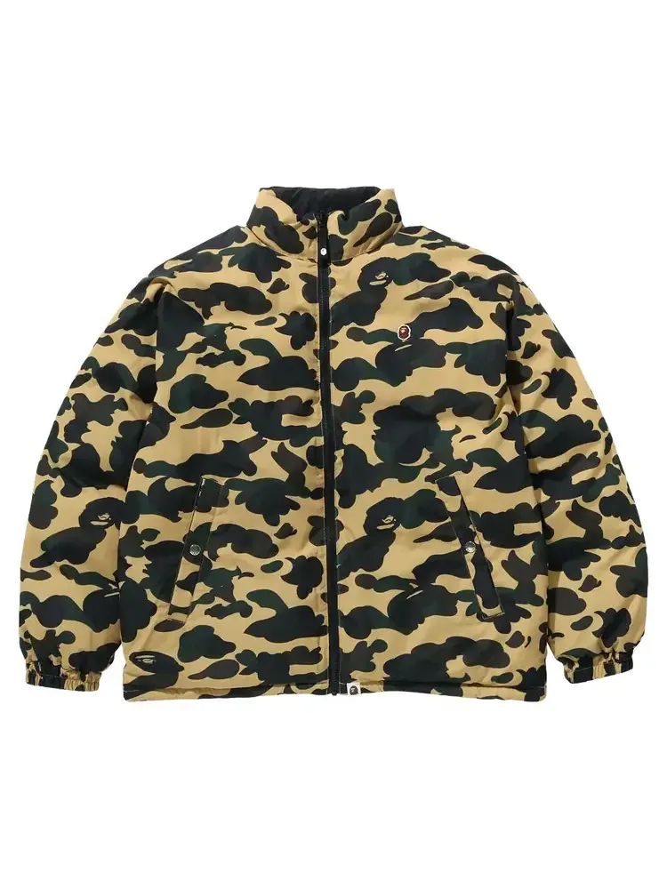 Двусторонняя пуховая куртка BAPE 1st Camo — изображение 1 из 2, желтый