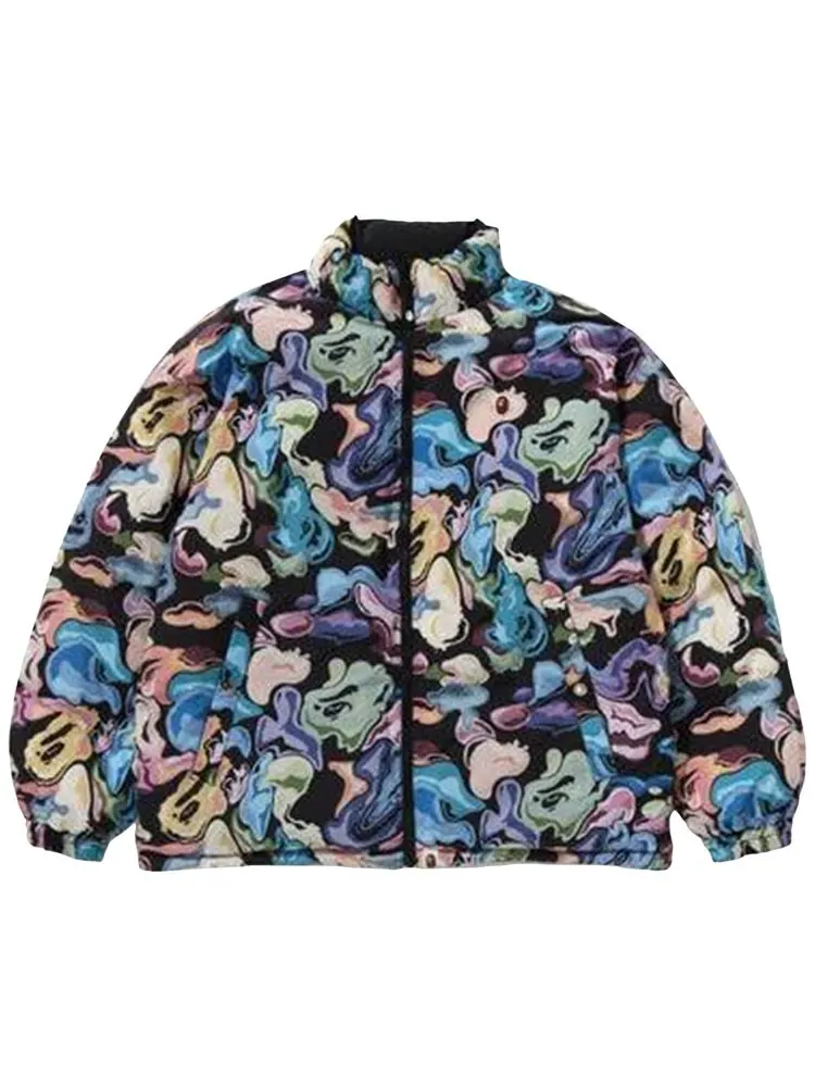 Двусторонняя пуховая куртка BAPE Art Camo