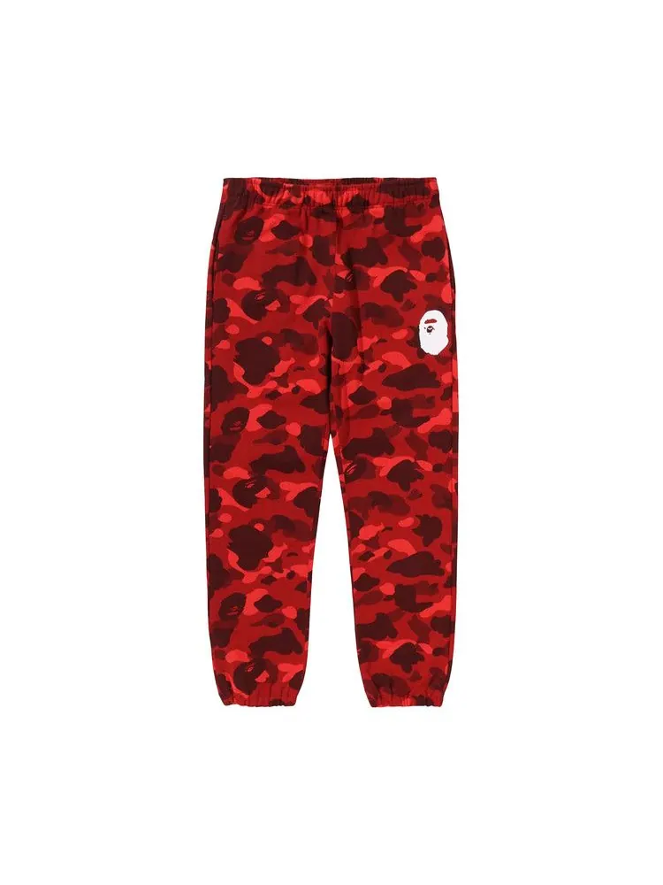 Брюки BAPE Color Camo Sweatpants 'Red'