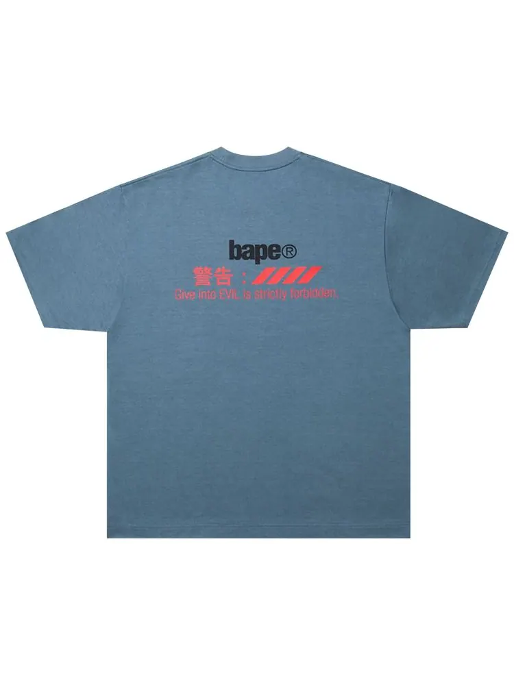Футболка BAPE x Kazuki Kuraishi Logy Relaxed Fit Tee — изображение 2 из 2, синий
