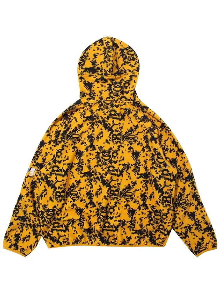 Худи BAPE x Kazuki Pixelate Camo Shark Relaxed Fit Pullover Hoodie — изображение 2 из 2, желтый
