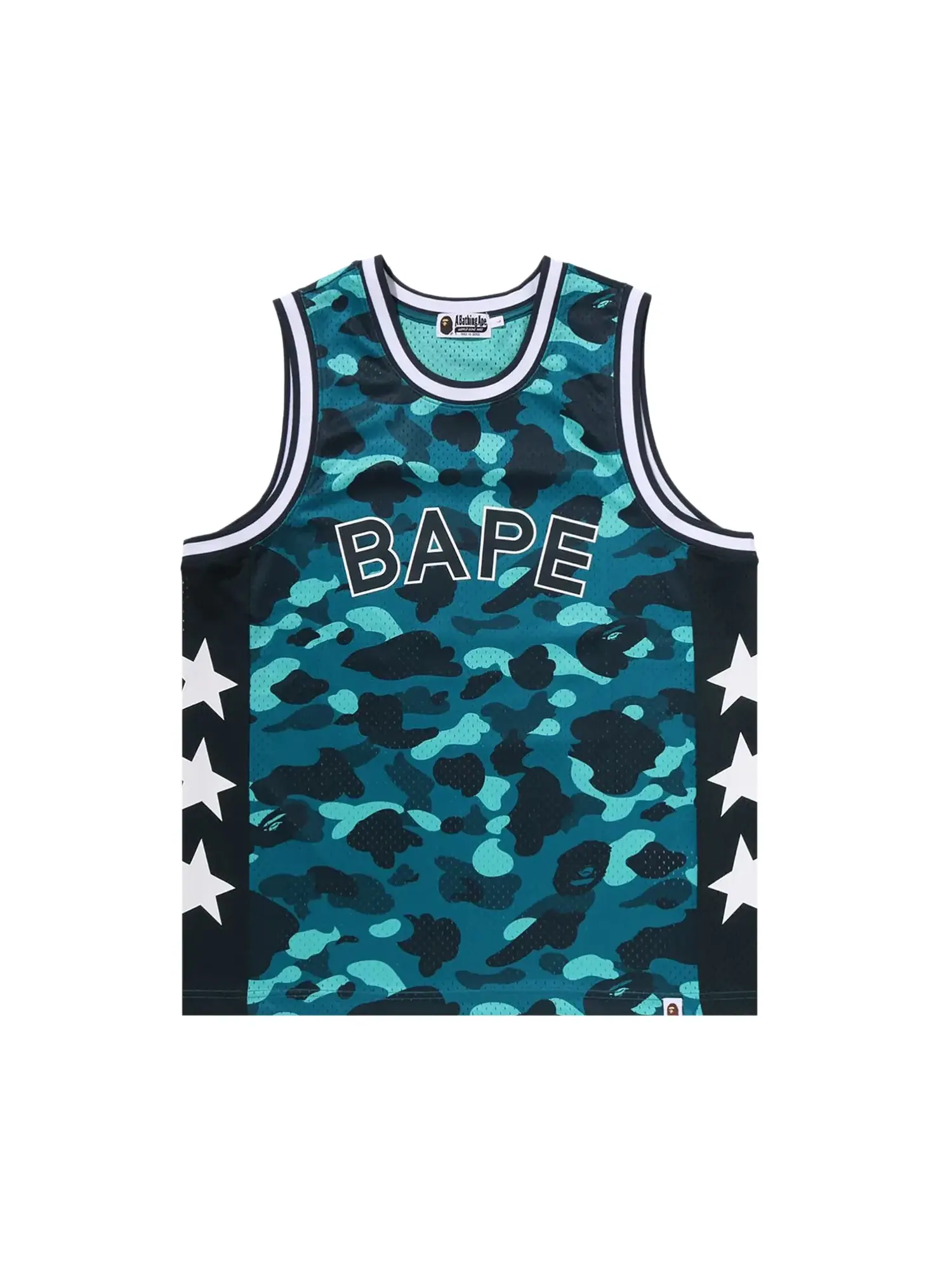 Майка BAPE Color Camo Mesh Multi Logo Relaxed Fit Tank Top