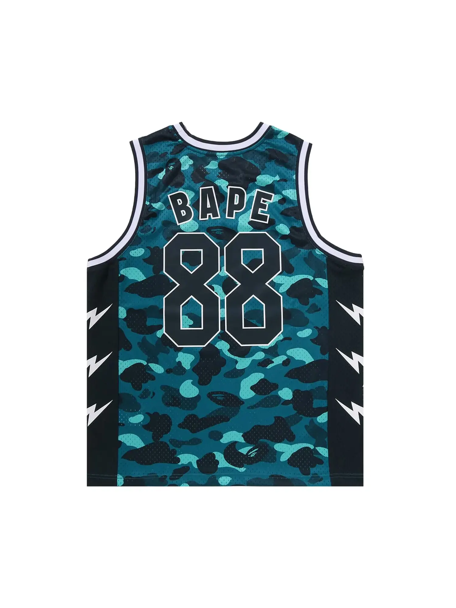 Майка BAPE Color Camo Mesh Multi Logo Relaxed Fit Tank Top — изображение 2 из 2, зеленый