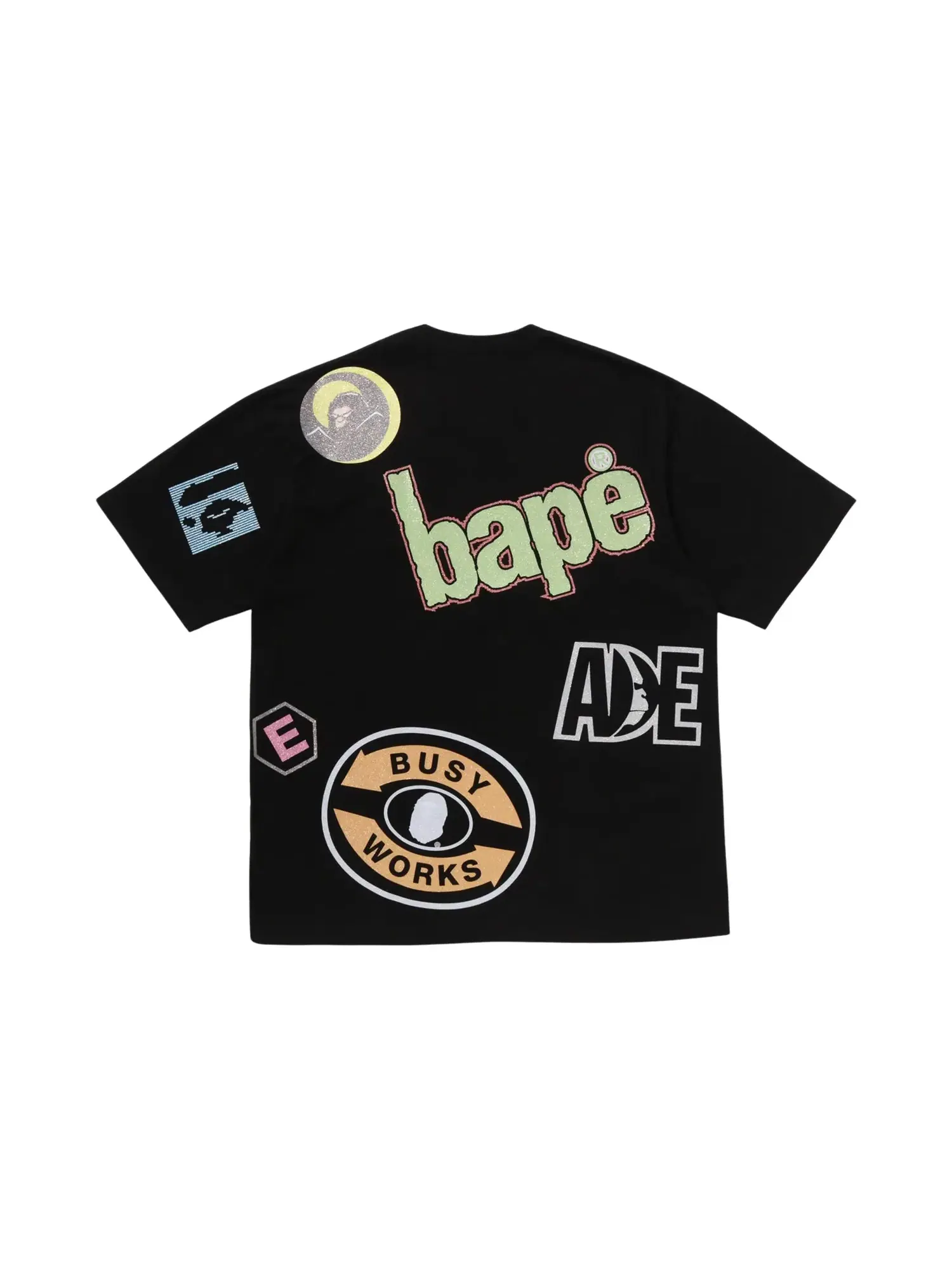 Футболка BAPE Multi Archive Motif Relaxed Fit Tee — изображение 2 из 2, черный
