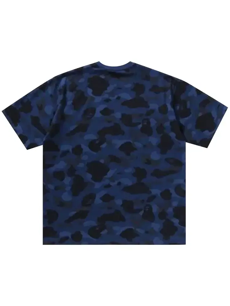 Двусторонняя футболка BAPE Color Camo — изображение 2 из 2, синий