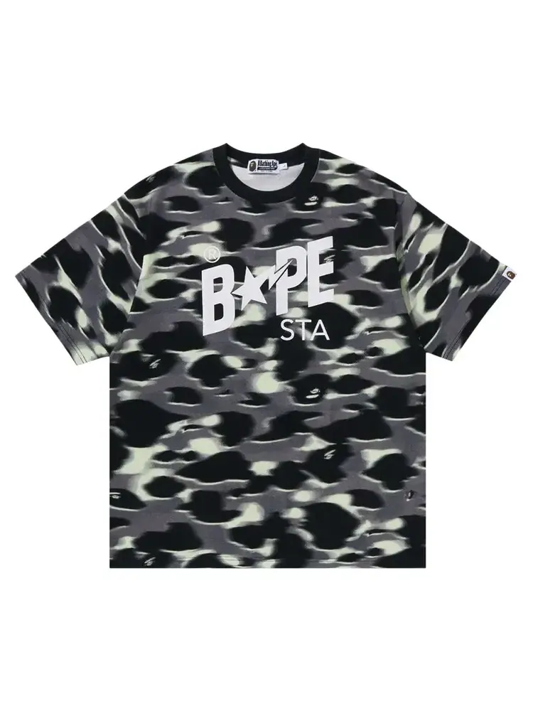 Футболка BAPE Screen Camo STA Logo Relaxed Fit Tee