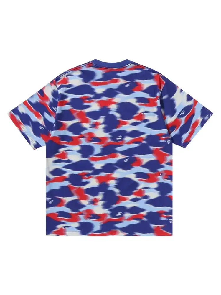 Футболка BAPE Screen Camo STA Logo Relaxed Fit Tee — изображение 2 из 2, синий