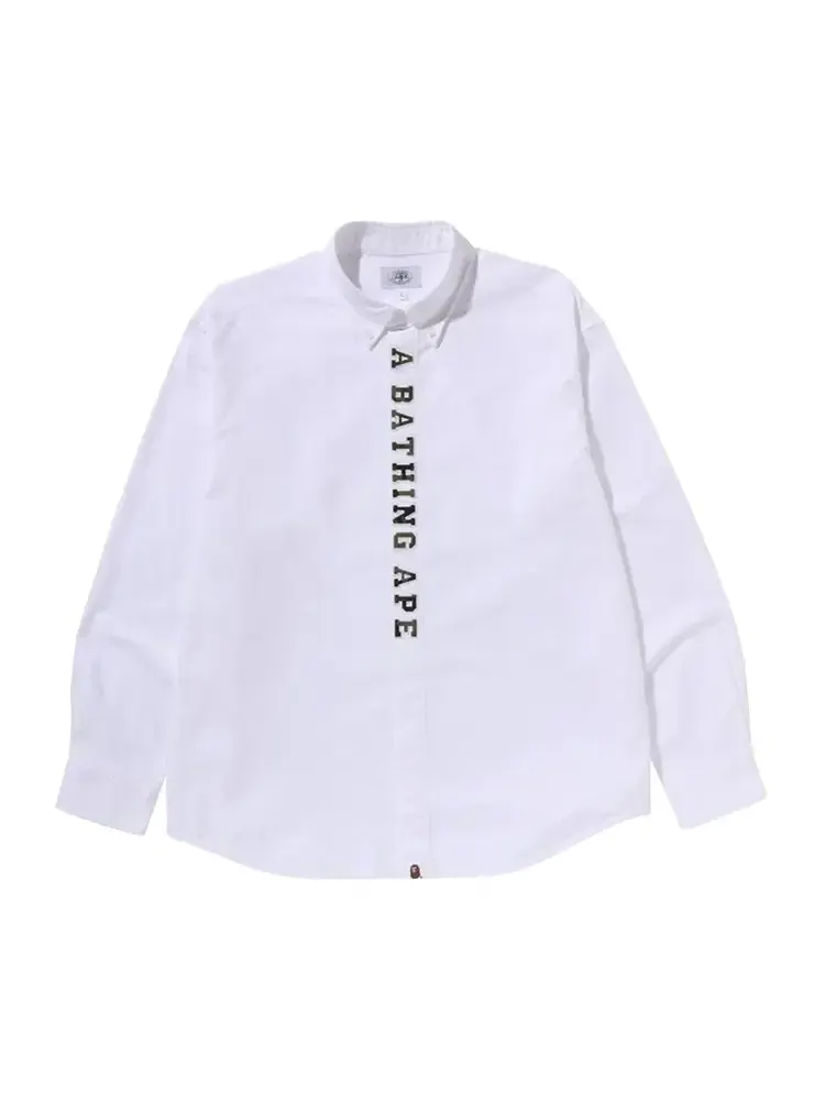 Рубашка с длинными рукавами BAPE 1st Camo Applique Oxford