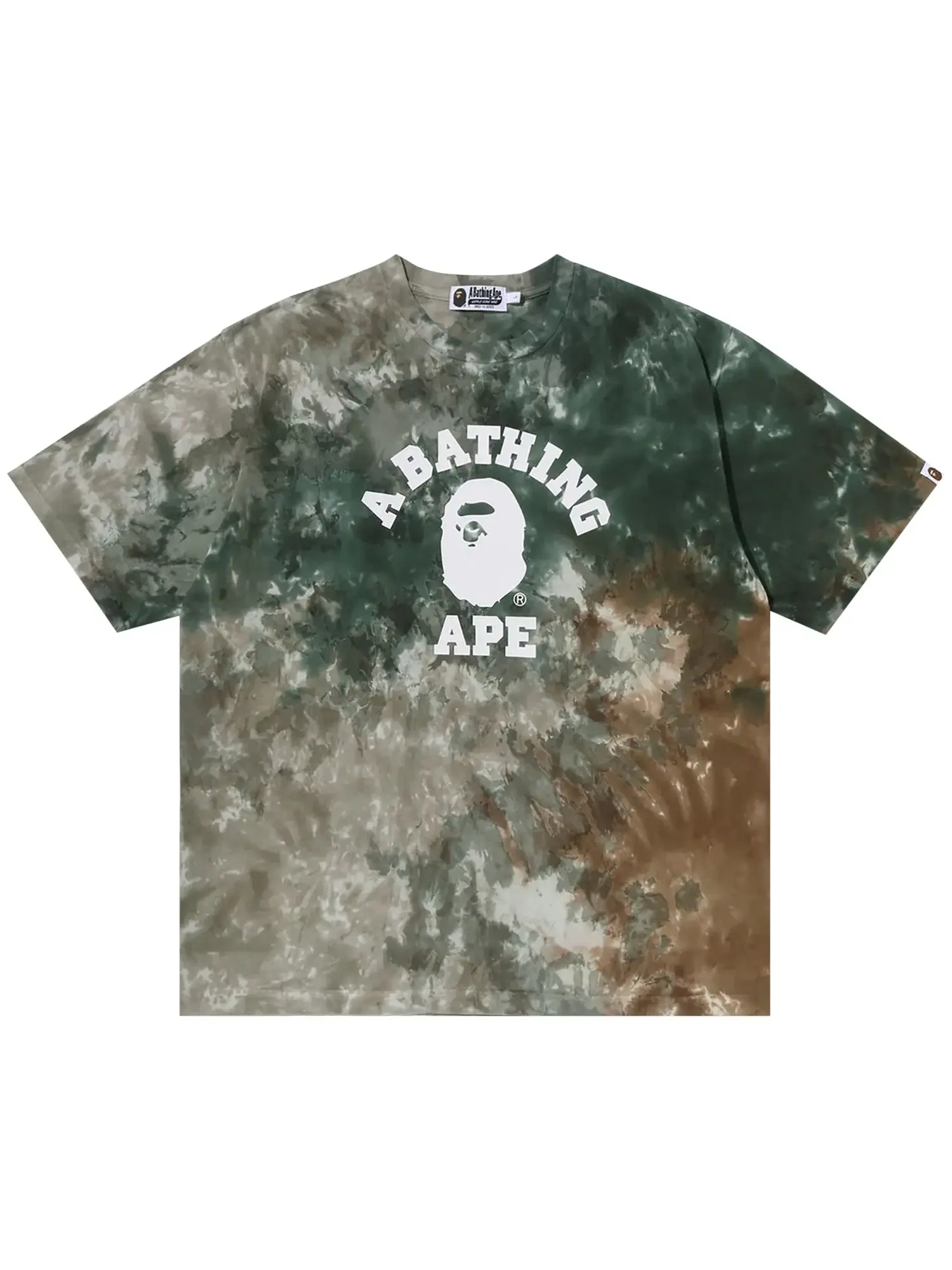 Футболка BAPE Dye College Relaxed Fit Tee
