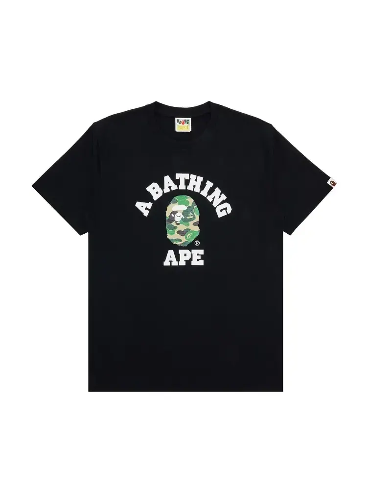 Футболка BAPE ABC Camo College Tee 'Black Green'