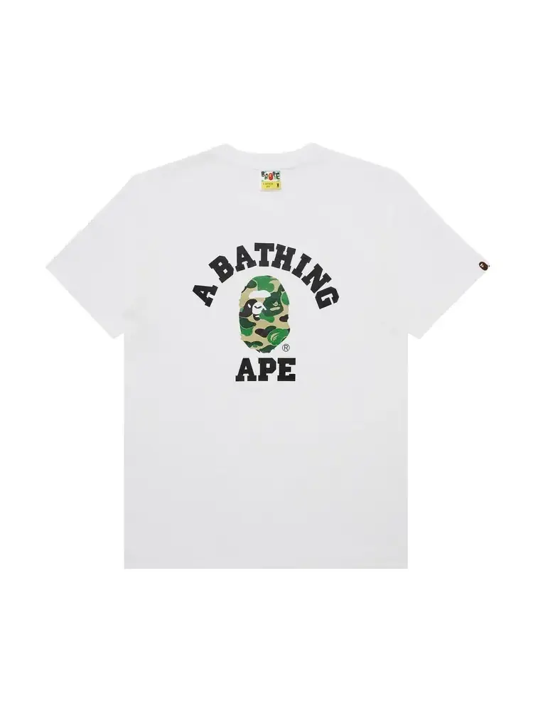 Футболка BAPE ABC Camo College Tee 'White Green'