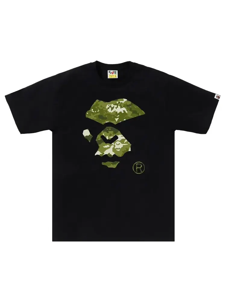 Футболка BAPE Multi Pixel Camo Mad Ape Face Tee