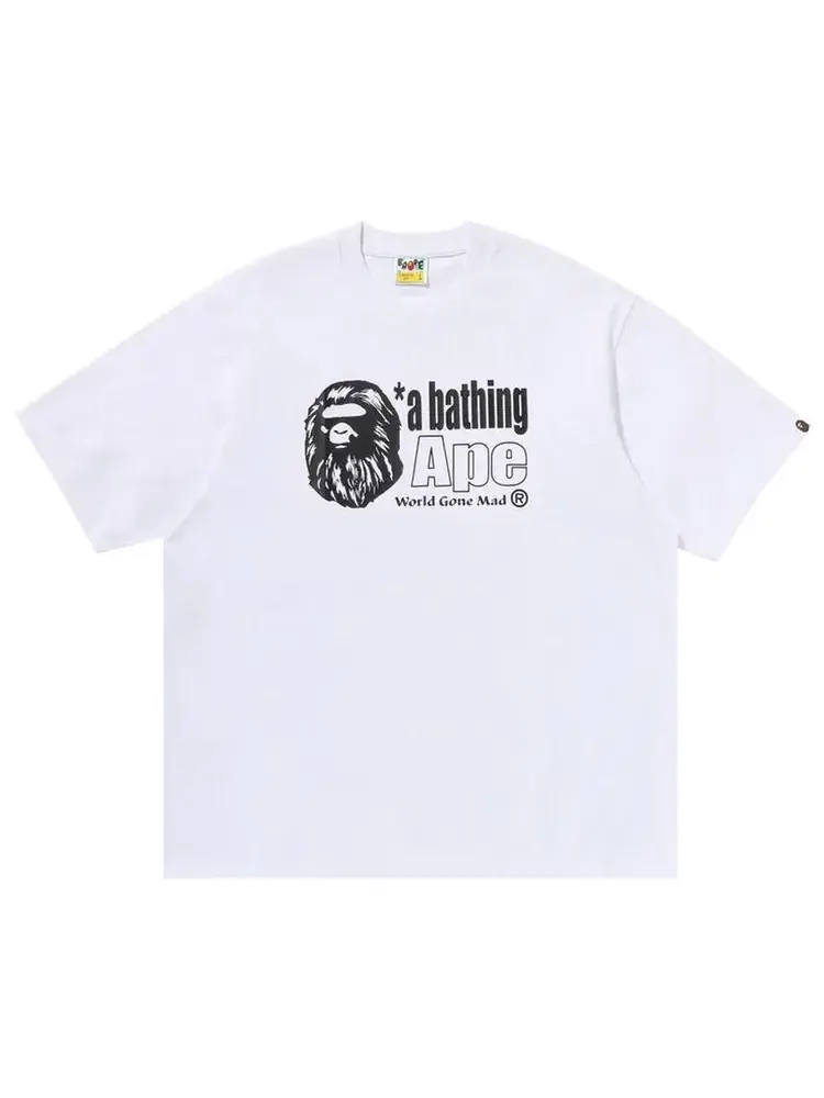 Футболка с логотипом в виде головы обезьяны BAPE