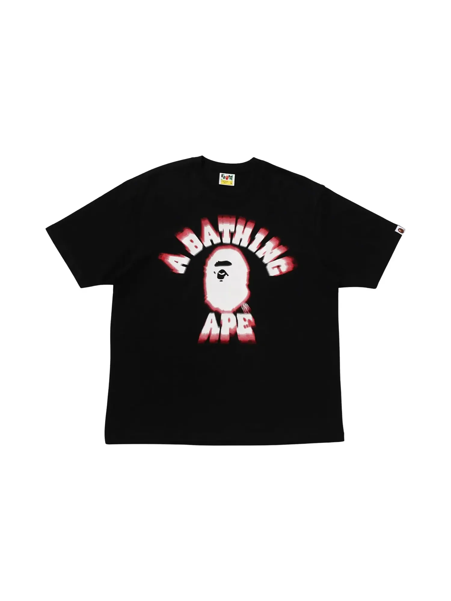 Футболка BAPE Spray College Relaxed Fit Tee