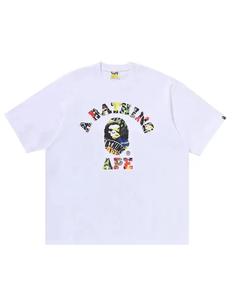 Футболка BAPE Multi Logo College Relaxed Fit Tee