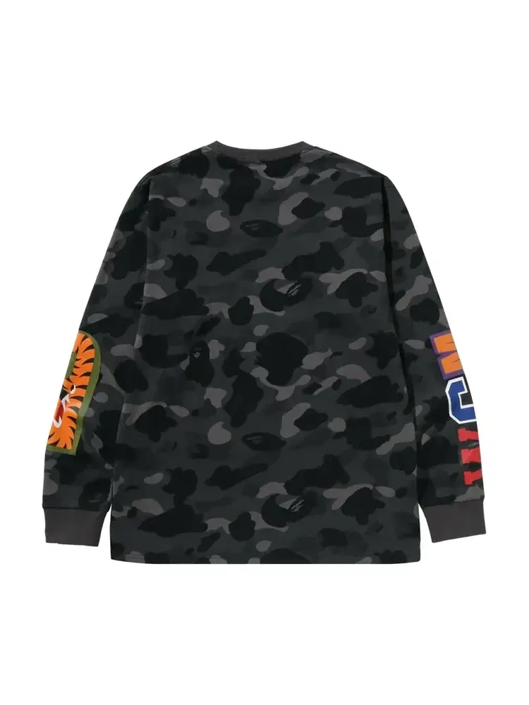 Футболка с длинными рукавами BAPE Color Camo Shark — изображение 2 из 2, черный