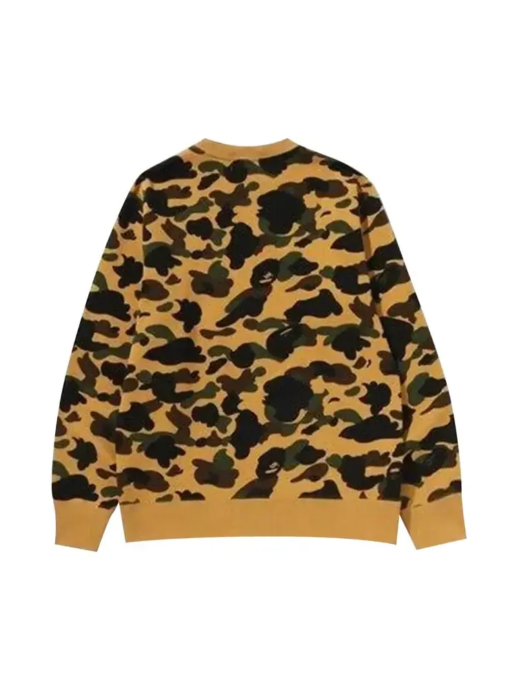 BAPE 1st Camo College Crewneck Sweatshirt 'Yellow' — изображение 2 из 2, желтый